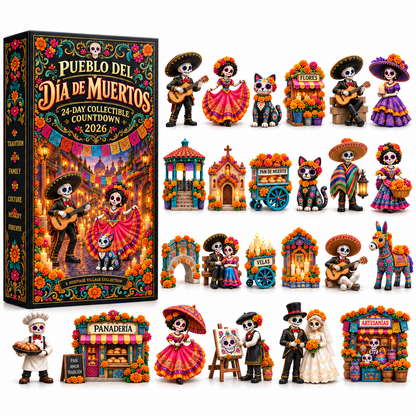 💀 2026 Día de Muertos 24-Day Collectible Countdown – Build Your Own Heritage Village