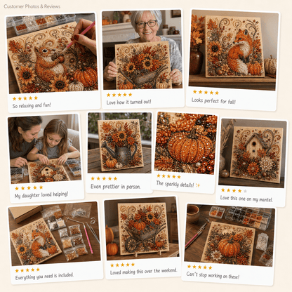 🔥 Last Day 49% OFF 🍂💎 Autumn Pearl Painting Kit – Relaxing DIY Craft to Create Sparkling Fall Artwork 🖌️