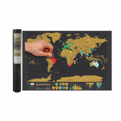 🌎 Scratch-Off World Travel Map – Track Every Journey & Reveal Your Memories