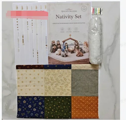 ✨ DIY Patchwork Nativity Scene Sewing Kit