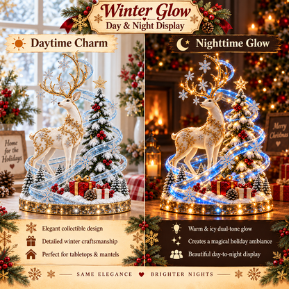 ❄️🦌Frostflow Reindeer™ – Animated Ice-Light Christmas Centerpiece
