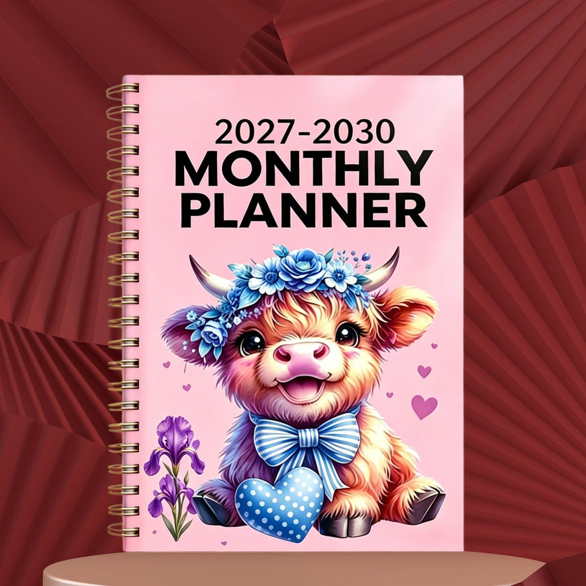 ⏰📅 LAST DAY SALE ONLY￡6.99!! 🐮2026-2030 Calendar – 5-Year Planner with Charming Highland Cow Cover | Full Month Labels & Easy Annual Viewing (60 Months)
