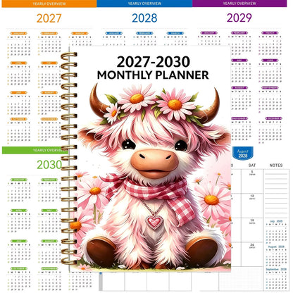 ⏰📅 LAST DAY SALE ONLY￡6.99!! 🐮2026-2030 Calendar – 5-Year Planner with Charming Highland Cow Cover | Full Month Labels & Easy Annual Viewing (60 Months)