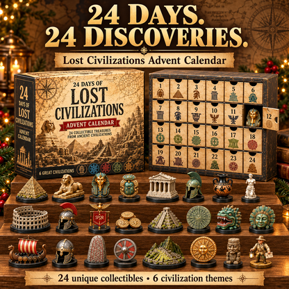 🎉2026 Lost Civilizations Archaeological Discovery Advent Calendar | 24 Ancient Treasures from 6 Great Civilizations（Acryl material）