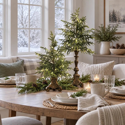🔥Vintage Lighted Norfolk Pine Trees