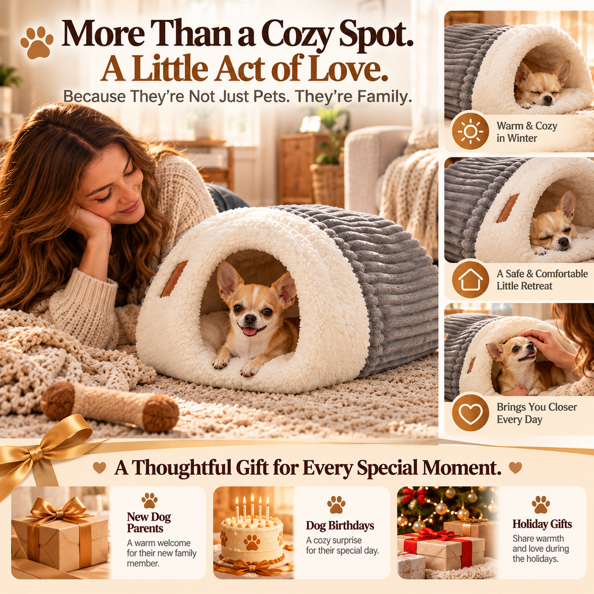 ❤️ More Than a Place to Rest! 🐾 A Little Home Just for Them