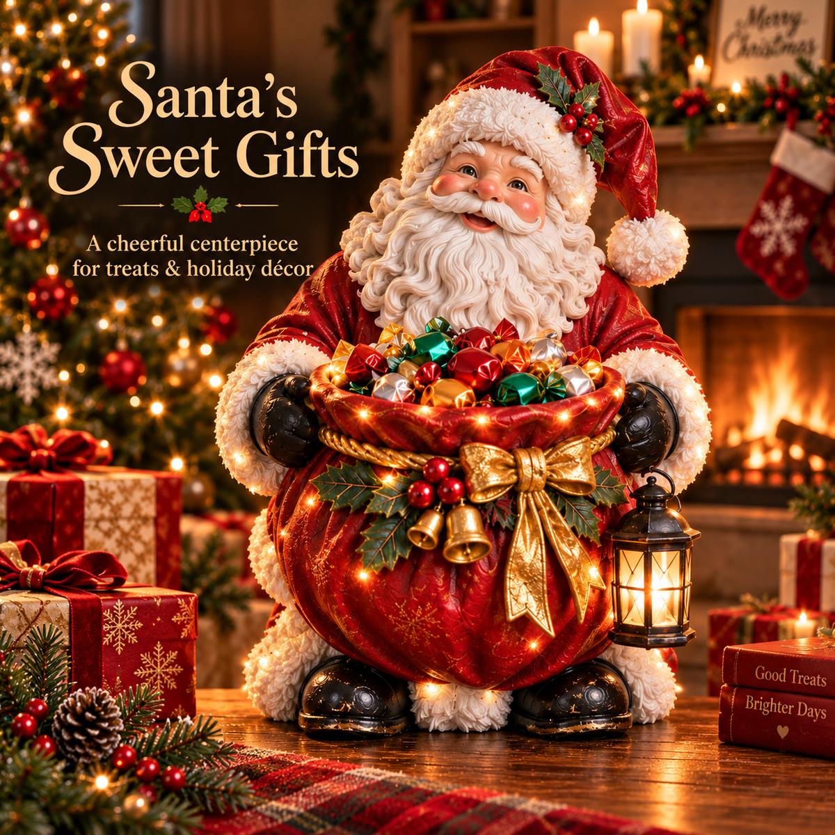 🎄 Christmas Sale – 50% OFF ✨ Lighted Christmas Candy Bowl Collection – 5 Festive Holiday Designs