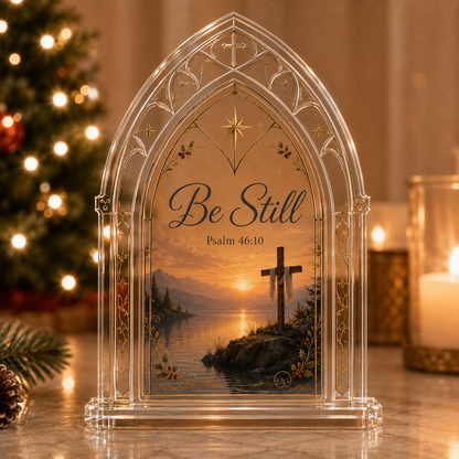✝️ Faith & Scripture Acrylic Arch Keepsake