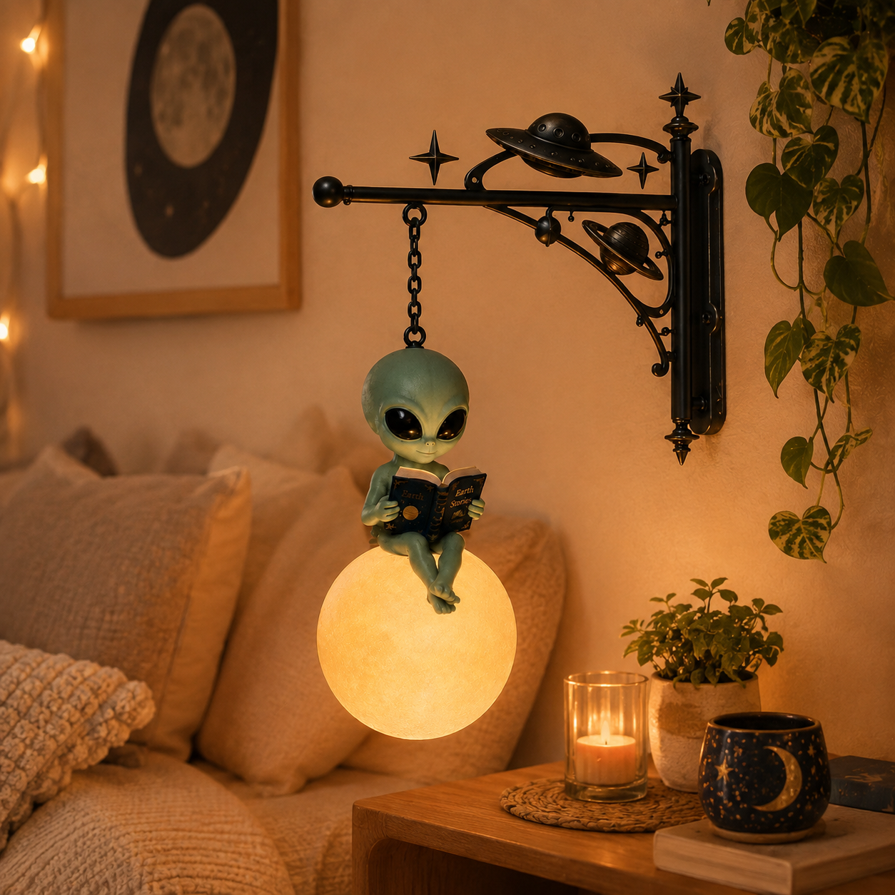 Alien Moon Reading Lamp