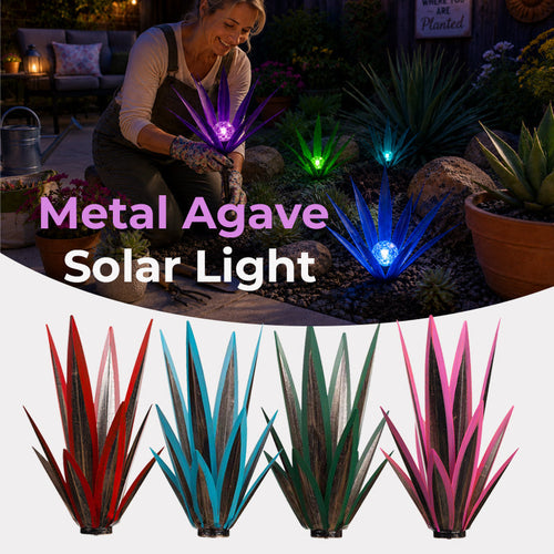 🔥 Limited Time 50% OFF — 🌵 Metal Agave Solar Garden Light ✨