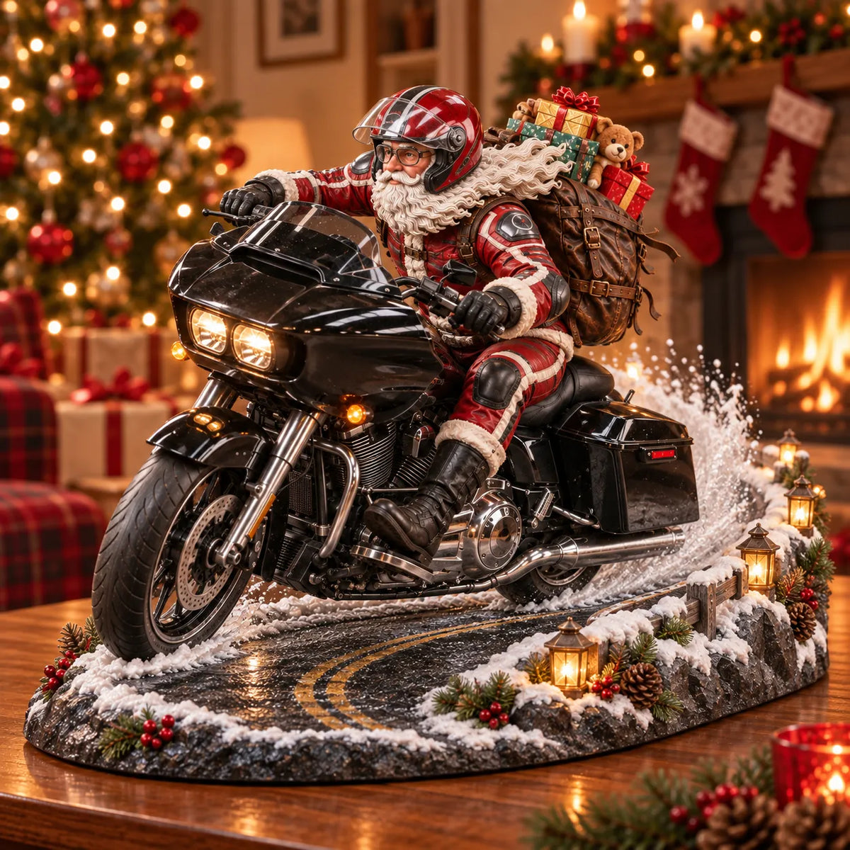 🎄 Christmas Hot Sale - 50% OFF🏍️🎅 Santa’s Ride Home – Christmas Motorcycle Keepsake Collection💨