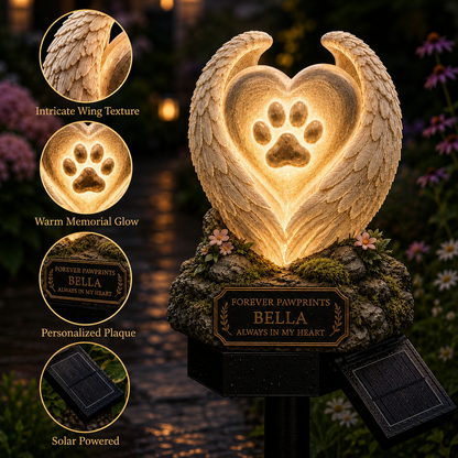 Personalized Solar Memorial Garden Light – Custom Family, Pet & Tribute Designs