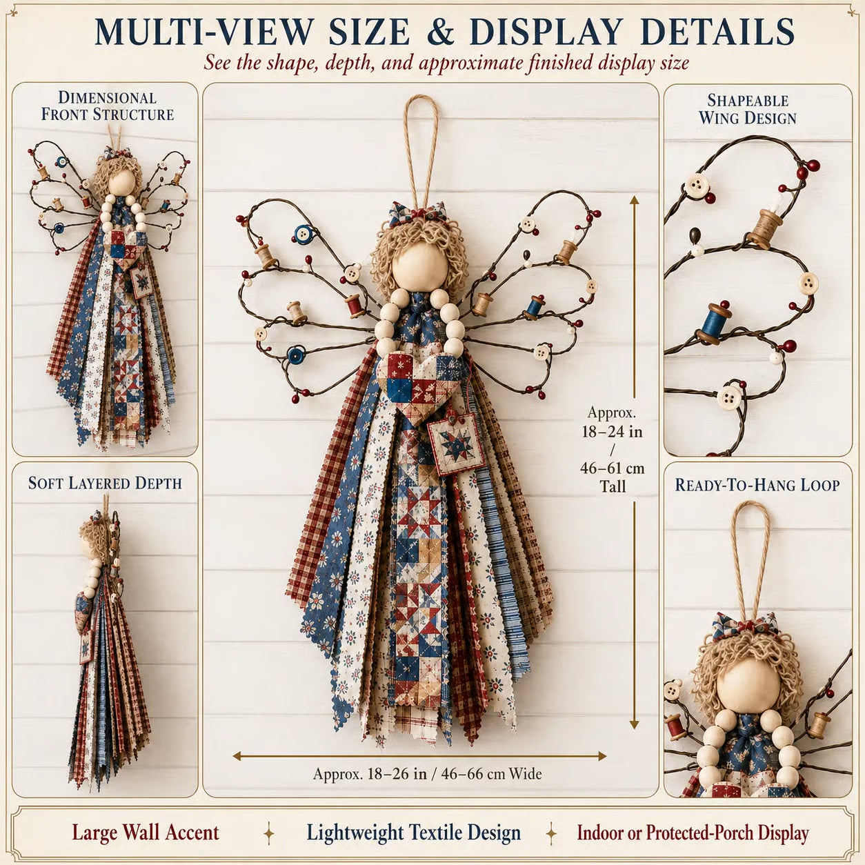 🔥Last Day 49% OFF - 🪽 Angel Fabric Hanging DIY Kit