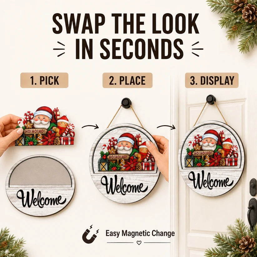 🔥Hot Sale - 50% OFF🔥 — 16 Pcs Interchangeable Welcome Sign for Front Door