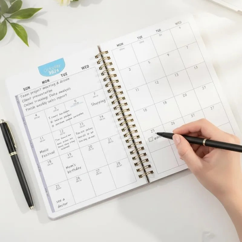 2026–2030 Five-Year Monthly Planner – Highland Cow Spiral Organizer for Home, Work & Important Dates