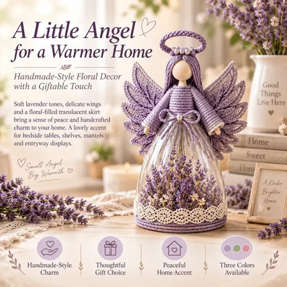 ⏳ Last Day 49% OFF – 👼 Blooming Guardian Angel Light | Floral Angel Figurine with Warm LED Glow in Lavender, Rose & Sage for Bedside Tables, Shelves & Meaningful Gifts ✨