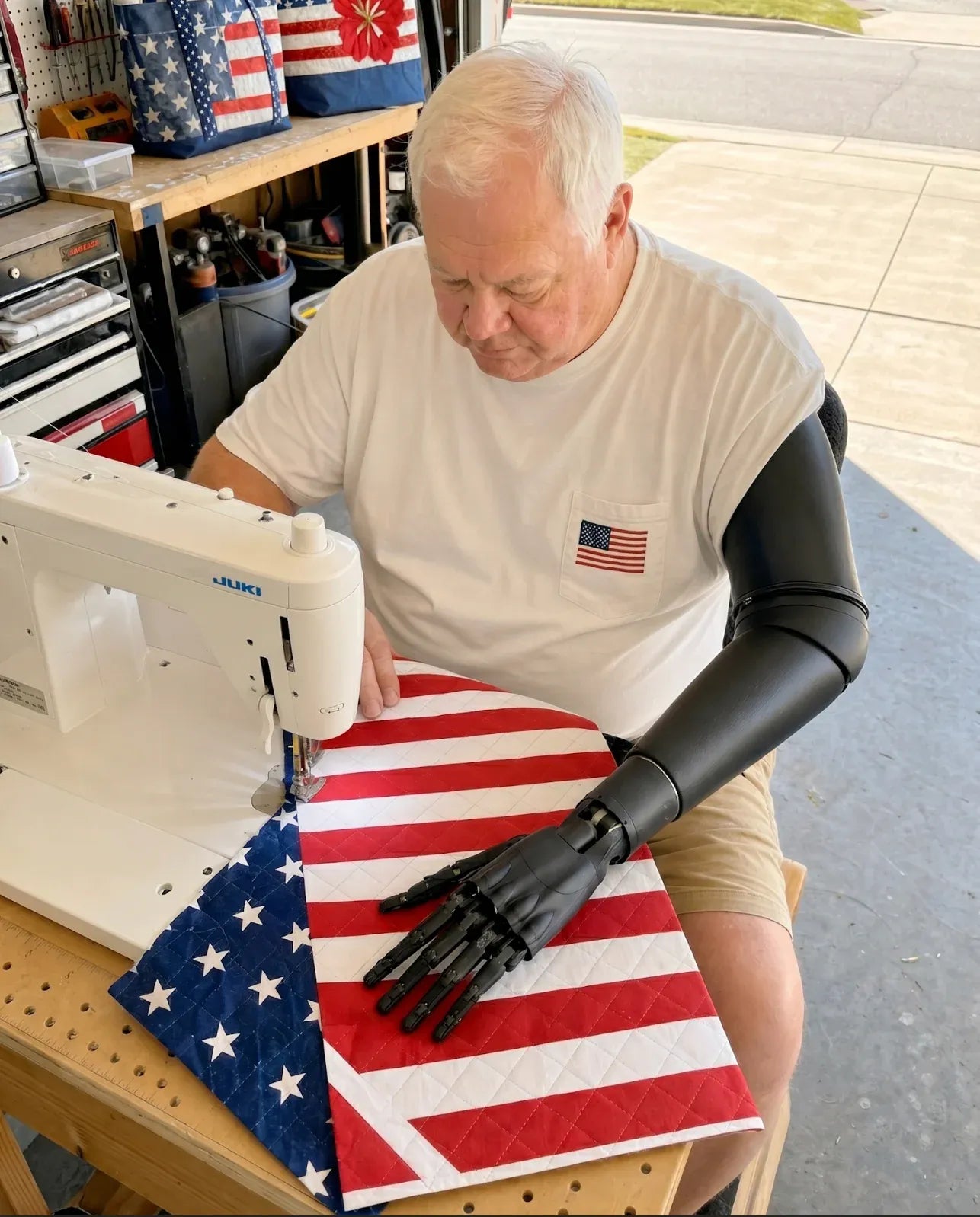 Handmade Quilted USA Tote Bag 🇺🇸 Proudly American-made💖