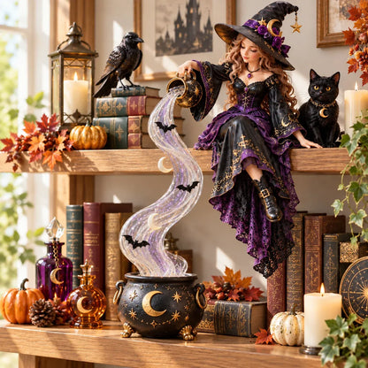⏳ Last Day 49% OFF – 🎃 Halloween Magic Cascade Shelf Light Collection | 5 Glowing Gothic Styles for Shelves, Mantels & Spooky Décor ✨