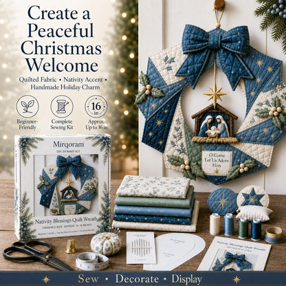 🔥LAST DAY 50% OFF - 🎄Christmas Fabric Wreath DIY Kit 💫