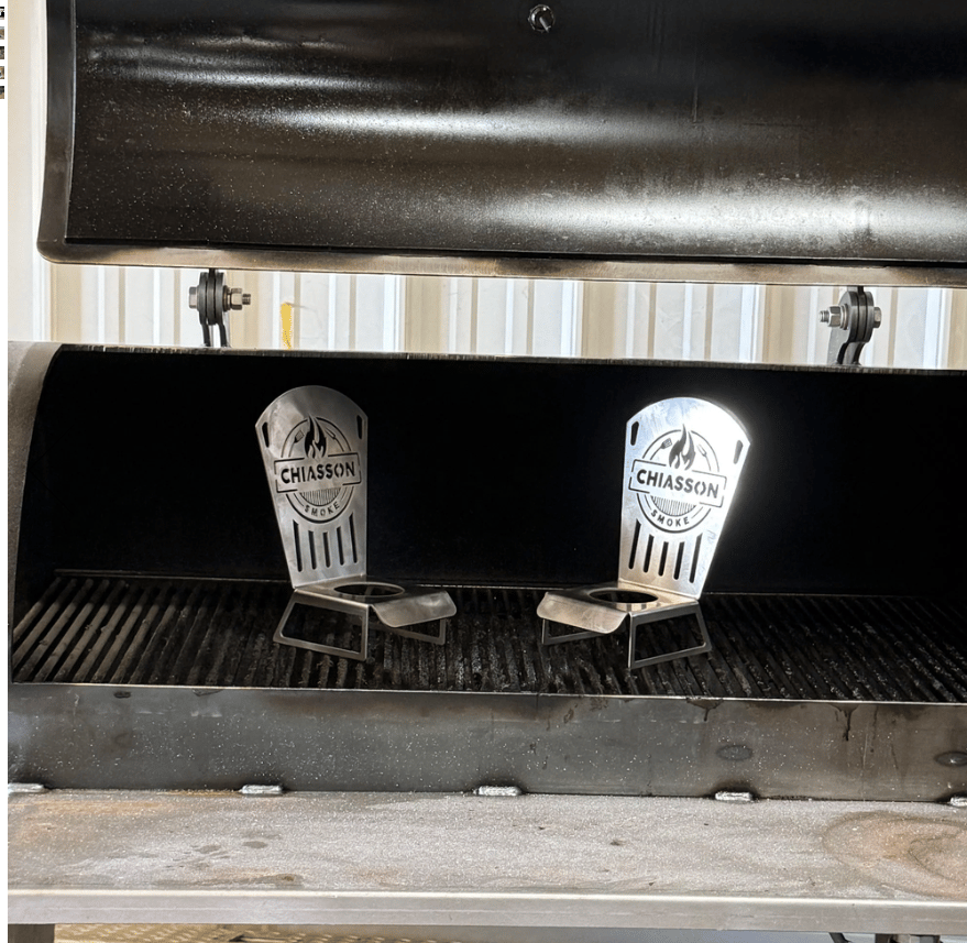 🍗 Chiasson Smoke Beer Can Chicken Chair | Heavy-Duty 18-Gauge Stainless Steel Holder for Stable Upright Grilling & 16 oz Cans 🔥