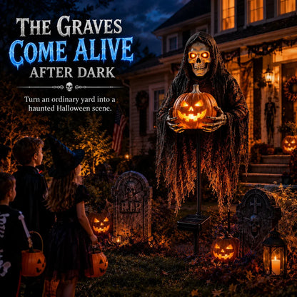 💀 Soul Collector™ Pumpkin Edition Animated Halloween Yard Decoration