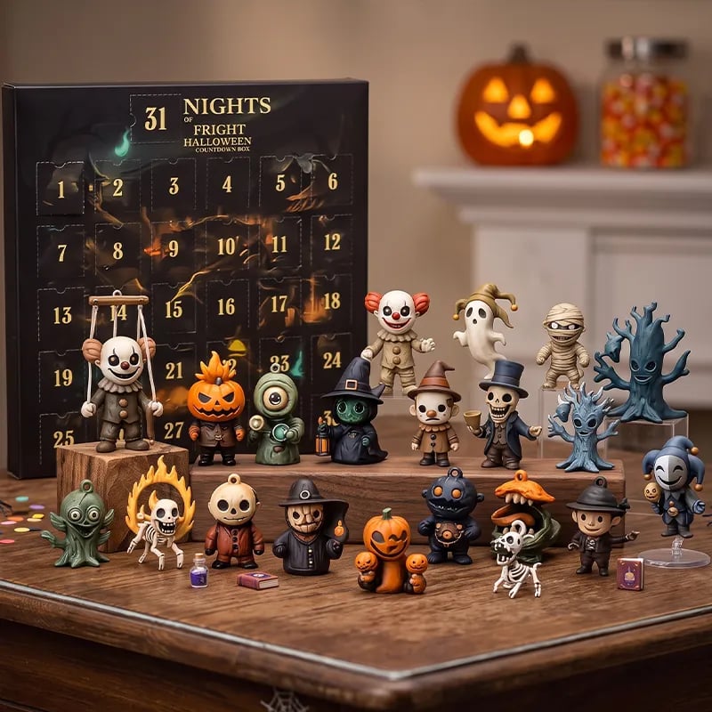 🎃2026 Halloween Countdown Advent Calendar Gift Box - 31 Nights of Fright Blindbags Surprise Set👻