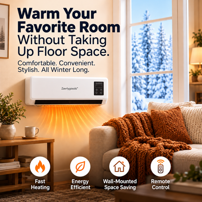 🌞🌞Mounted Space Heater with Thermostat and Remote Control