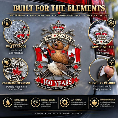 🍁 2027 Canada 160th Anniversary Tribute Emblem™ – True North Strong and Free