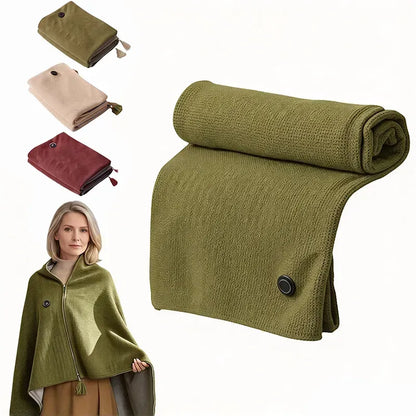 Early Winter Sale: 49% Off -❄️ Portable Heated Blanket Shawl | 15-Second Heating, 3 Heat Levels & Ultra-Soft Winter Comfort 🔥