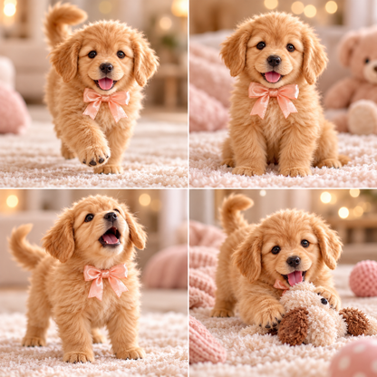 🎄 49% OFF – Golden Buddy™ Realistic Robot Golden Retriever Puppy