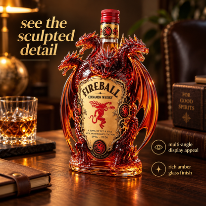 🐉 Legendary Dragon Collector Bottle™ – Sculpted Multi-Head Dragon Display for Home Bar & Gifting