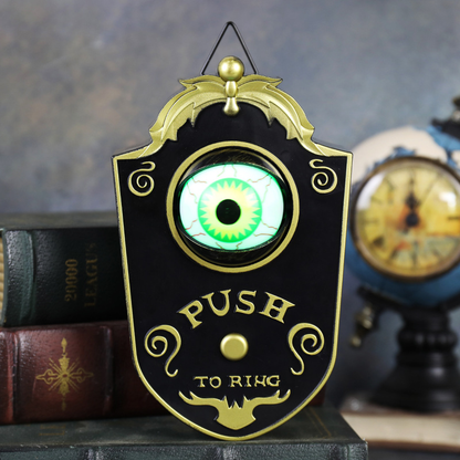 🔔 Ring If You Dare Halloween Doorbell – Glowing Moving Eye Haunted Door Decor