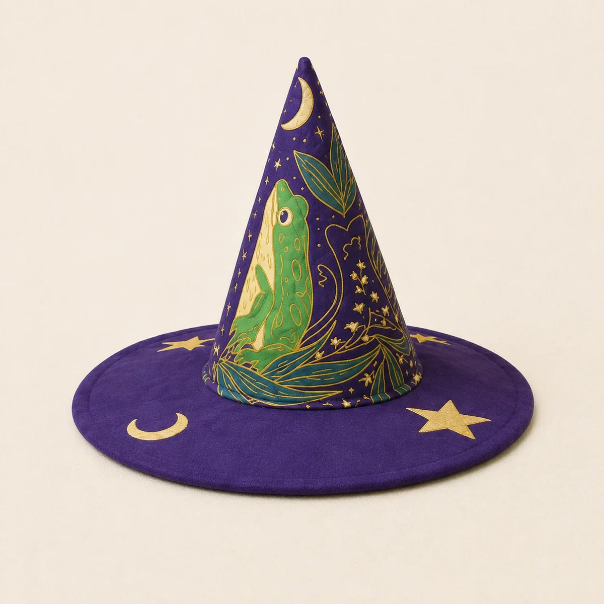 🧙‍♀️ ✨ Quilted Patchwork Witch Hat – Choose Your Magical Pattern