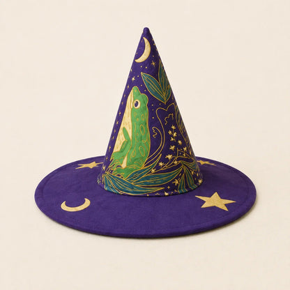 🧙‍♀️ ✨ Quilted Patchwork Witch Hat – Choose Your Magical Pattern
