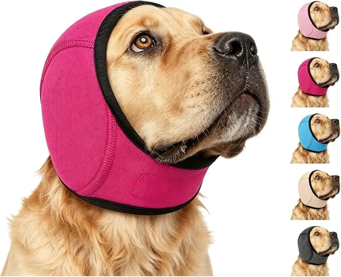 🐶 Dog Noise-Reducing Ear Wrap – Help Make Fireworks, Thunder & Grooming Less Overwhelming 🔇