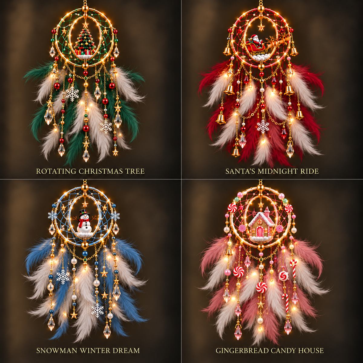 ✨️Christmas Dreamcatcher  Décor — A Small Token of Warmth, Protection & Holiday Blessings