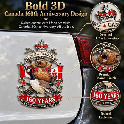 🍁 2027 Canada 160th Anniversary Tribute Emblem™ – True North Strong and Free