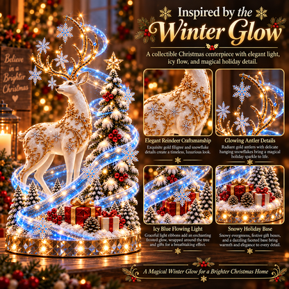 ❄️🦌Frostflow Reindeer™ – Animated Ice-Light Christmas Centerpiece