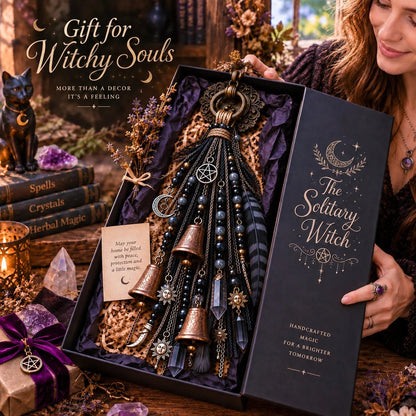 🌙 Celestial Door Charm – Vintage Bells, Moon Charms & Crystal-Style Hanging Decor