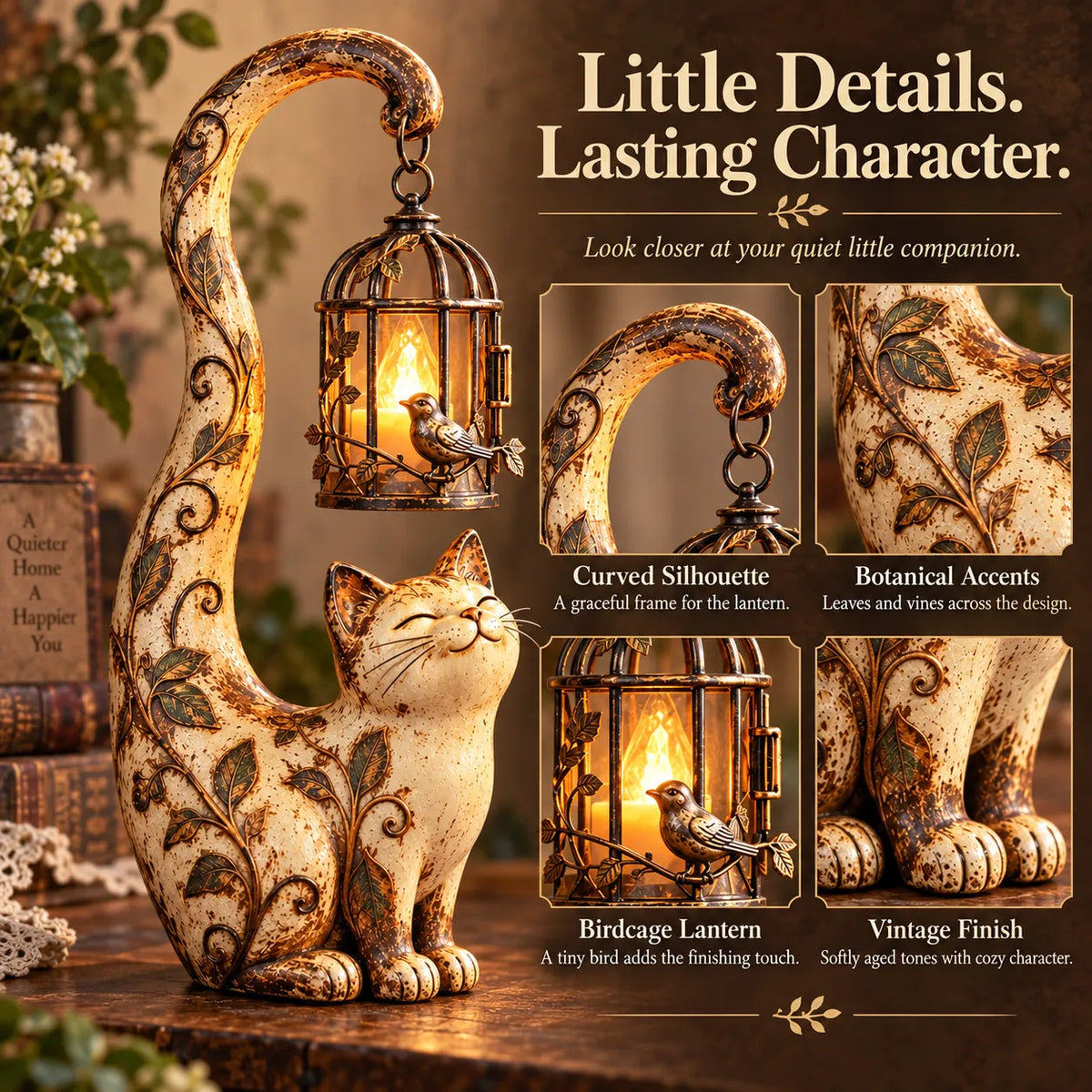 🏮 Little Guardian Lantern Figurines – A Cozy Glow for Any Corner (5 Styles)