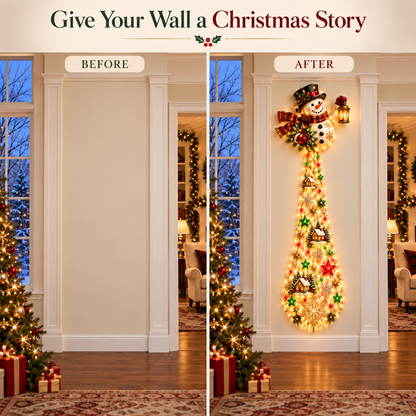 🎄 Christmas Sale – Enchanted Glow Christmas Cascade Wall Light with Remote Control