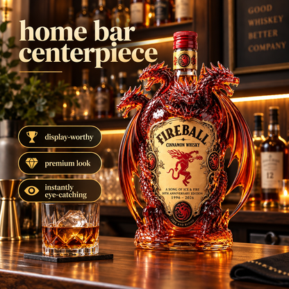 🐉 Legendary Dragon Collector Bottle™ – Sculpted Multi-Head Dragon Display for Home Bar & Gifting