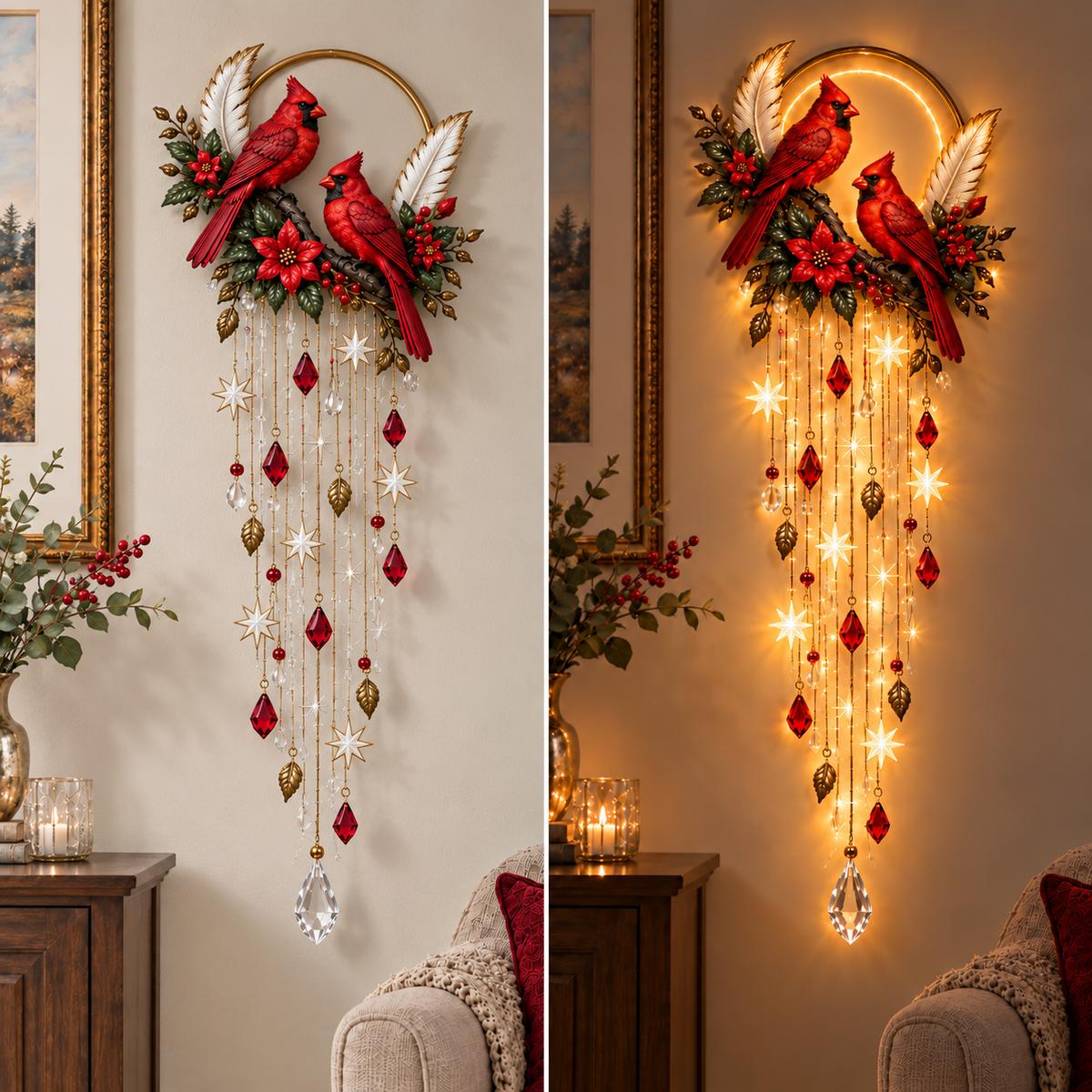✨🐦 Heavenly Cardinal Remembrance Light™ – A Gentle Glow of Love, Memory & Comfort