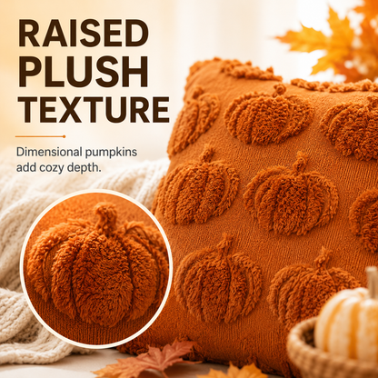Jacquard Pumpkin Pillow Covers – 18x18 Inch