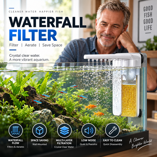 🔥Hot Sale - 50% OFF🔥🐠 Mini Aquarium Filter – Filtration, Circulation & Aeration