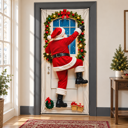 🎄 Christmas Door Cover – Bring Holiday Magic to Your Front Door