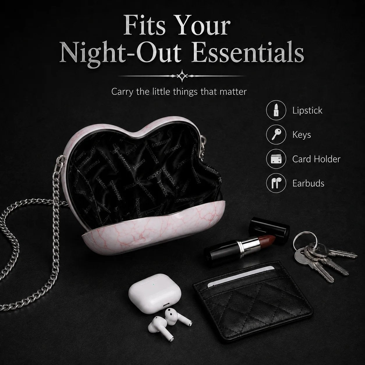 🔥Last Day 49% OFF – Gothic Heart Eye Crossbody Bag | Dark Statement Purse