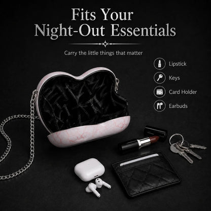 🔥Last Day 49% OFF – Gothic Heart Eye Crossbody Bag | Dark Statement Purse