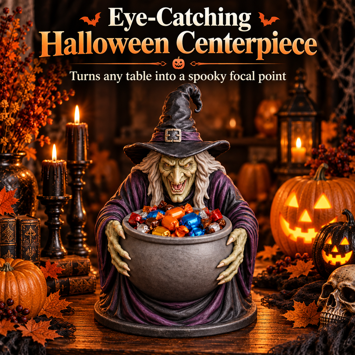 Halloween Witch Candy Bowl