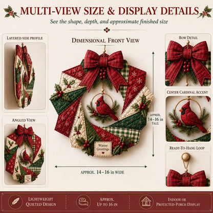 🔥LAST DAY 50% OFF - 🎄Christmas Fabric Wreath DIY Kit 💫
